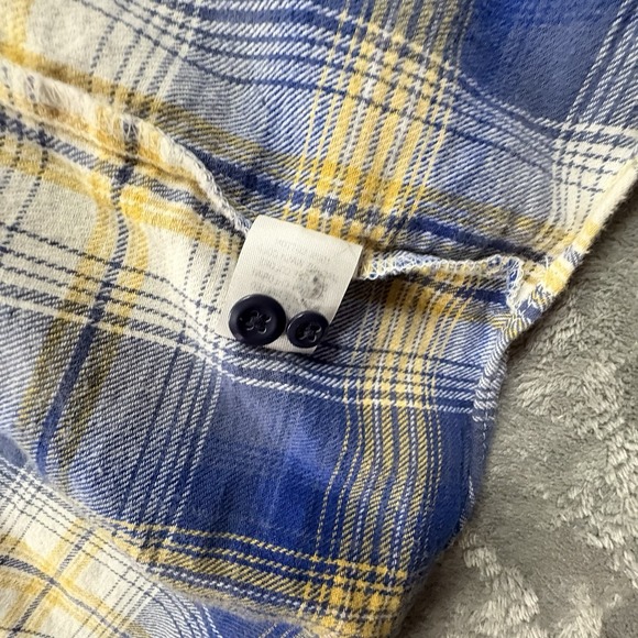 Ocean & Coast Men's L Flannel Plaid Cotton LS Button Up Shirt SEE DESCRIPTION - Picture 4 of 14